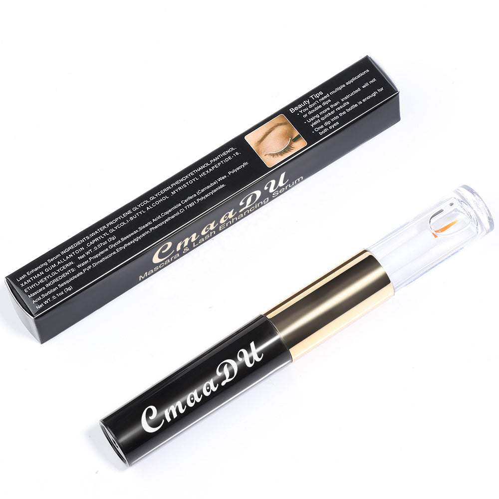 Eyelash Growing Liquid with mascara, black, 3g net content, in packaging.