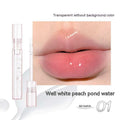 Transparent lip gloss for moisturizing, shade 01 White Peach Qingshui.