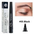 Waterproof Microblading Eyebrow Pen Set with black applicator and packaging.