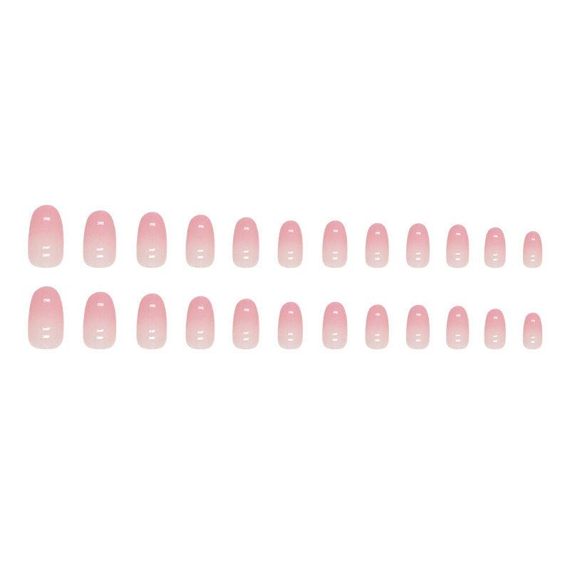 Gradient Girl Pure Desire Oval Fake Nails - vividbella