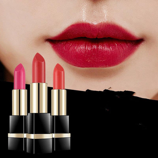 Ryukin lipstick in vibrant shades, including Retro Red and Flames Red, shown on lips - Vividbella