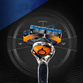 Manual Men's Front Speed 5-Layer Blade Shaving Razor - vividbella