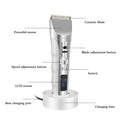 Rechargeable Mute Lcd Electric Hair Clipper - vividbella