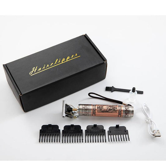 Electric Hair Clipper Set Head Electric Hair Clipper Hair Clipper Set Electric Hair Clipper Buddha Head Retro Household Cross-Border - vividbella