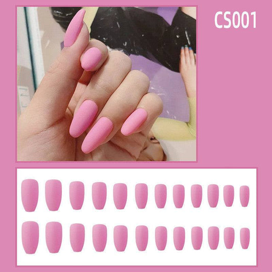 Fake Nails Wear Nails Autumn And Winter Frosted Personality Waterproof Ballet Nails - vividbella