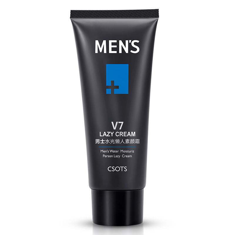 Men's water-light lazy face cream tube, 40g, moisturizing, oil control, deep cleaning.