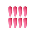 Solid Color Long Ballet Fake Nails Multi-color Removable - vividbella