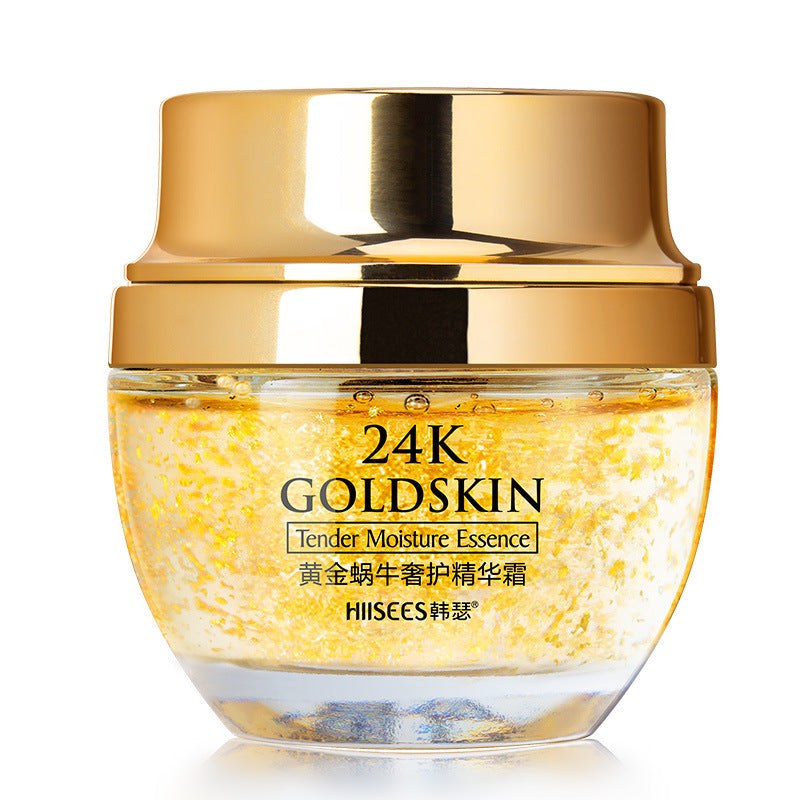 24K Gold Face Cream Dry Skin Care Whitening Snail Brightening - vividbella