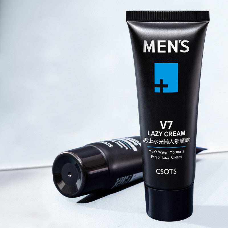 Men's Water-light Lazy Face Cream - 40g tube for moisturizing and oil control.