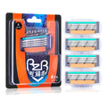 Manual razor 4-layer razor blade - vividbella