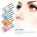 Eyelash lifting set with bottled liquids, innovative design, long-lasting curl, and safety features.