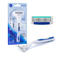 Manual razor 4-layer razor blade - vividbella