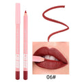 Matte lip liner in shade 06# with application on lips.