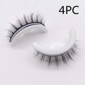 Reusable 3D Mink Lashes Natural False Eyelashes Self-adhesive Fake Glue-free Lashes Makeup Eyelash Extension Silk Eyelashes - vividbella