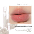 Transparent Lip Gloss with Moisturizing Effect, Silver Moon Ice Sands Shade.