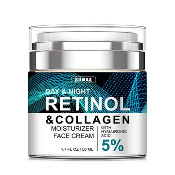 Advanced Retinol Collagen Cream For Face With 5  Hyaluronic Acid Anti-Aging Cream Anti Wrinkle Reduce Fine Lines Lifting And Firming Cream 24-Hour Facial Care Suitable For All Skin Types - vividbella