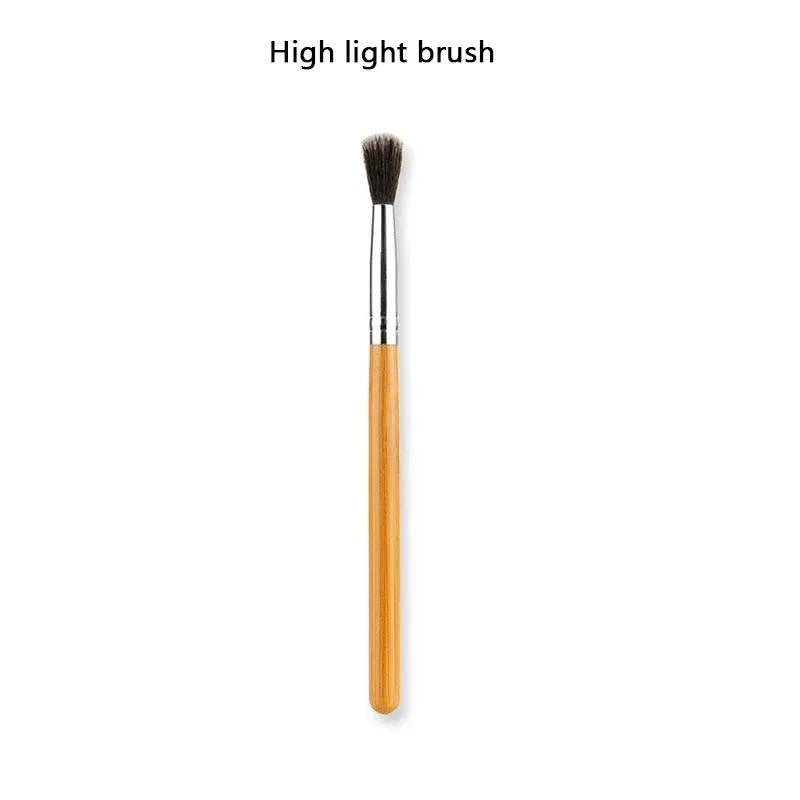 Makeup Brushes Bamboo Handle Powder Concealer Liquid Foundation Makeup - vividbella