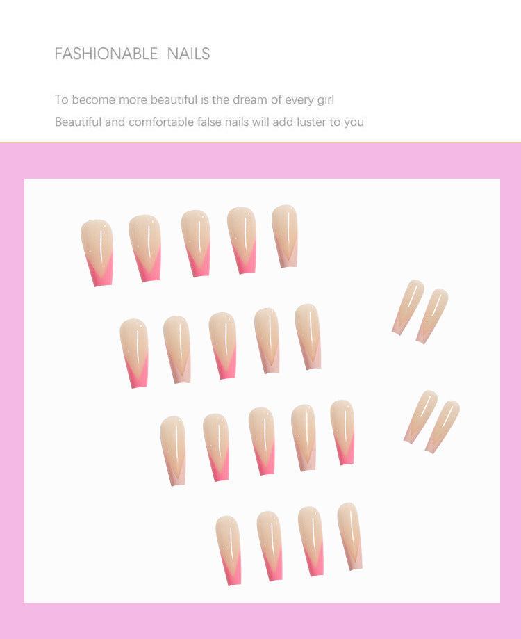 French European And American Long Ballet Fake Nails - vividbella