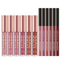 Lip Liner And Lipstick Makeup 12 Pcs Set 6 Matte Lipstick 6 Lip Liner Pens - vividbella