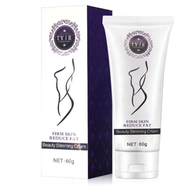 TYJR body cream for cellulite reduction and skin firming, 60g tube shown with packaging.