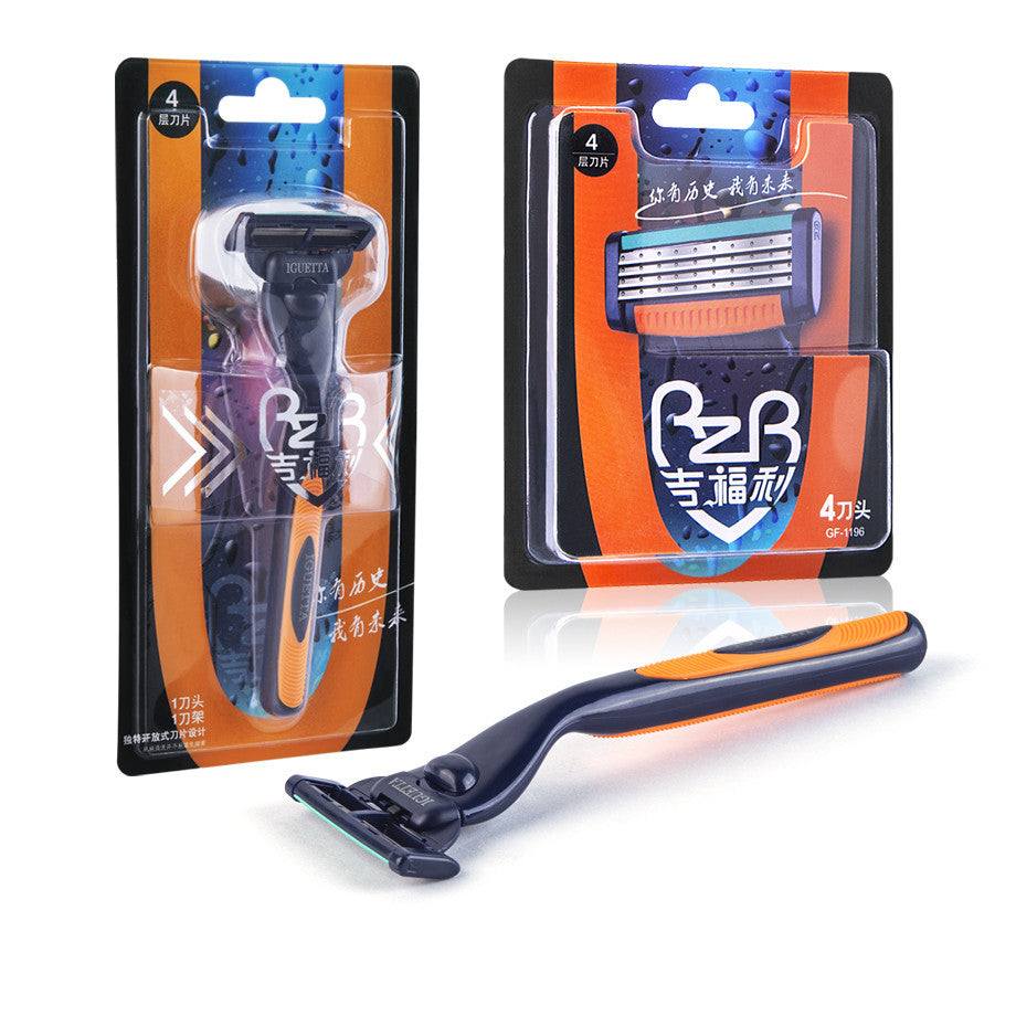 Manual razor 4-layer razor blade - vividbella