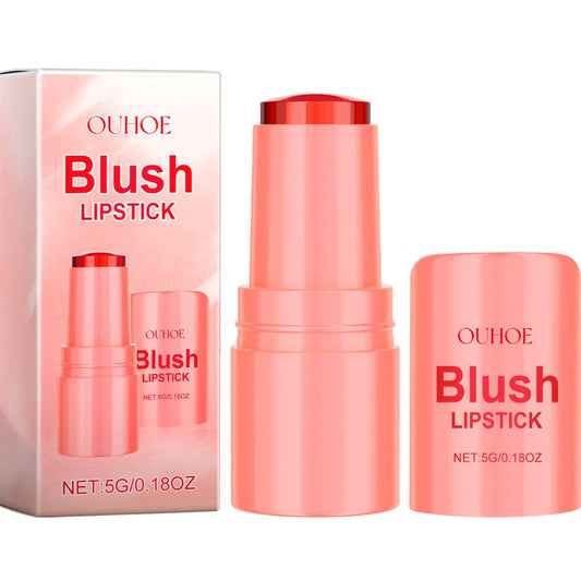 Blush Lipstick with natural extracts in pink packaging, size 2.7 x 2.6 x 6.1 cm - Vividbella