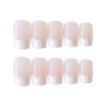 24 Pieces Of French Long Fake Nails - vividbella