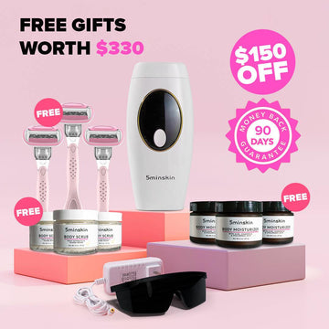 5minSkin At-Home Laser Hair Removal Handset with free gifts and 90-day guarantee-Vividbella