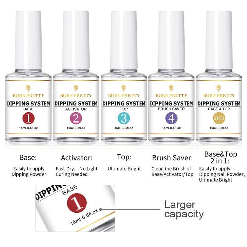 DIPPING SYSTEM (Base&Top Coat / Activator / Brush Saver) - vividbella