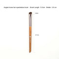 Shinedo horse hair eyeshadow makeup brush with wooden handle and dark brown aluminum ferrule.