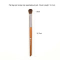 Shinedo horse hair eyeshadow makeup brush with wooden handle and dark brown aluminum ferrule.