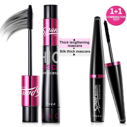 BIOAQUA 3D Fiber Makeup mascara Lengthening eyelashes Volume Express Maquiagem Eyelash Brand 2 in 1 - vividbella