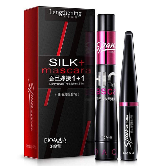 BIOAQUA 3D Fiber Makeup mascara Lengthening eyelashes Volume Express Maquiagem Eyelash Brand 2 in 1 - vividbella