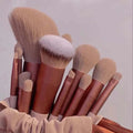 13-piece makeup brushes set for flawless beauty application, featuring versatile tools for foundation, blush, powder, and eyeshadow.