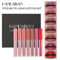 Liquid Lipstick 6 Colors Fashion Set with smooth velvety texture and waterproof formula.