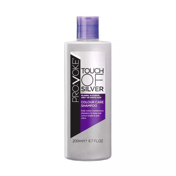 ProVoke Touch Of Silver Color Care Shampoo 200ml bottle, protects hair color, adds shine - Vividbella