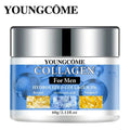 Collagen firming and moisturizing cream for men with retinol, vitamin E, and hyaluronic acid for smooth, brightened skin.