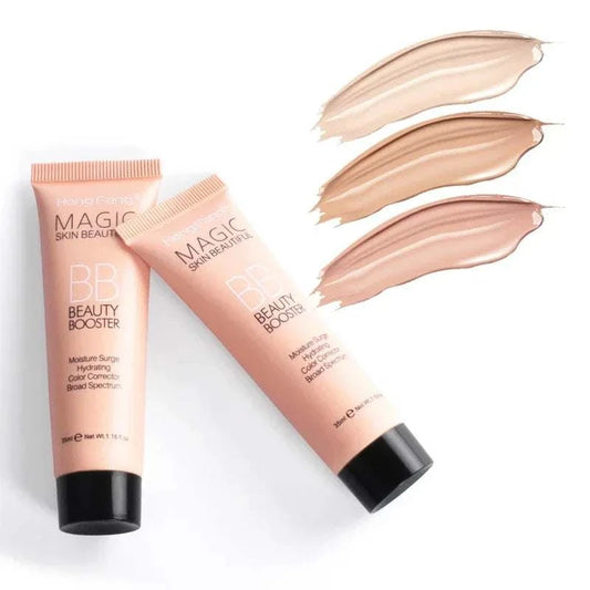 3colors BB Cream Liquid Face Base Foundation, Long Lasting Waterproof Concealer for Acne Spots, Korean Makeup.