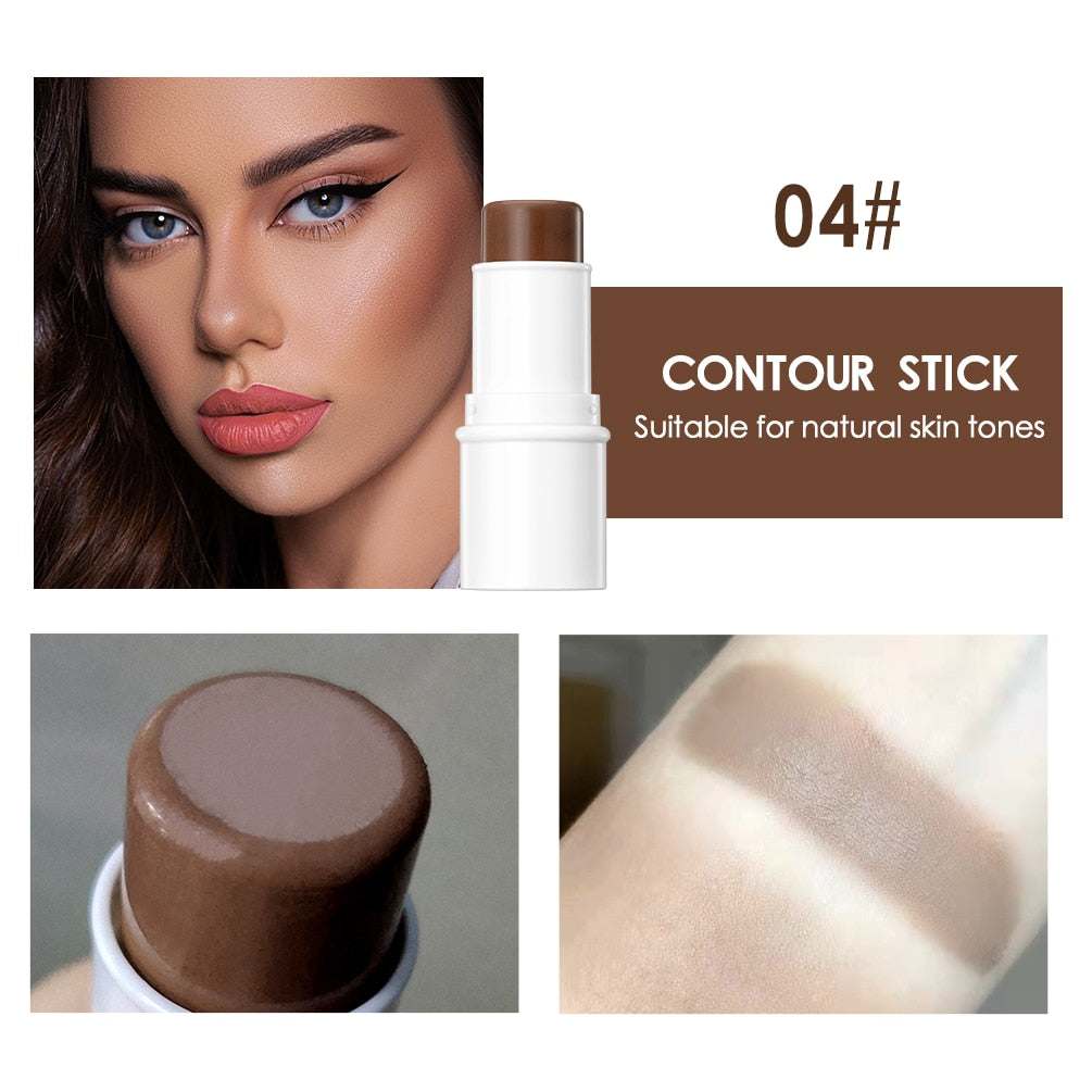 QIBEST Cream Contour Stick for natural contouring on all skin types.