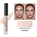 6 colors liquid concealer for dark circles and freckle coverage, moisturizing and oil control, before and after application.