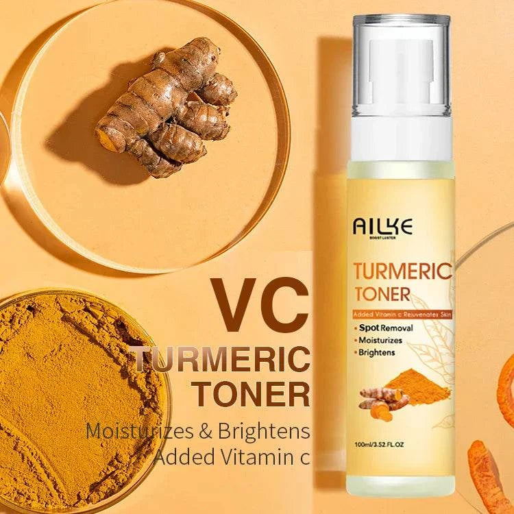 AILKE Organic Turmeric Skin Care Set, Brighten, Cleaning Skin, Reduce Acne, Whiten, Even Skin Tone, Improve Dry Skin - vividbella