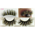 7 pairs of colorful volume fake eyelashes with mink fibers and LD curve for a natural, voluminous look.