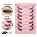 Mermaid Shop Half Lashes 5/7/10 Pairs Half Lashes Soft Natural Cat Eye Lashes Makeup Tool Fake Eyelashes Extension Fluffy Faux Cils - vividbella