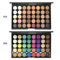 40 Color Matte Eyeshadow Palette with Glitter, Powder, Brush Set