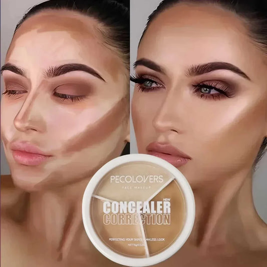 Concealer palette cream for covering spots, acne marks, and dark circles.