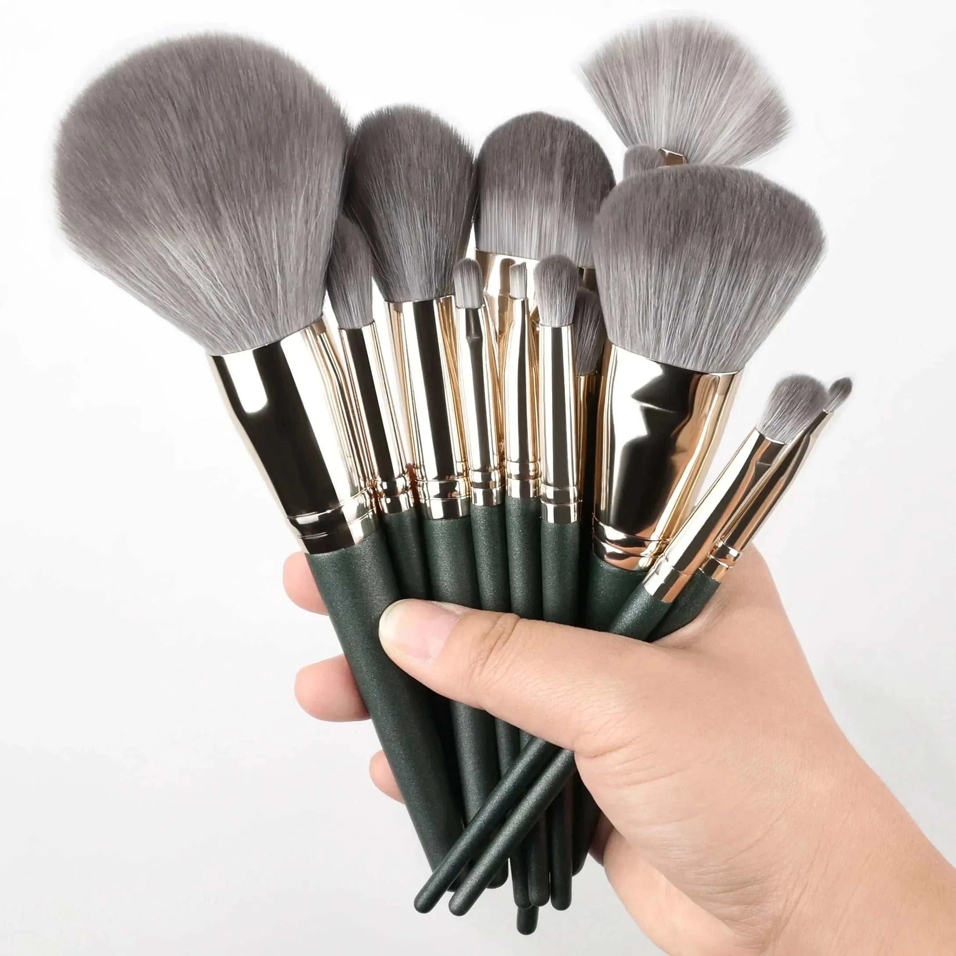 13-piece makeup brushes set for flawless beauty application, featuring versatile tools for foundation, blush, powder, and eyeshadow.