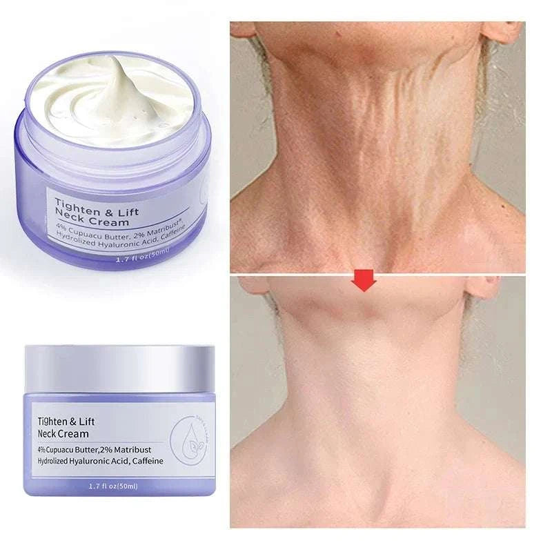 Neck cream face lifting firming lightening smoothing care moisturizer rejuvenation cream.