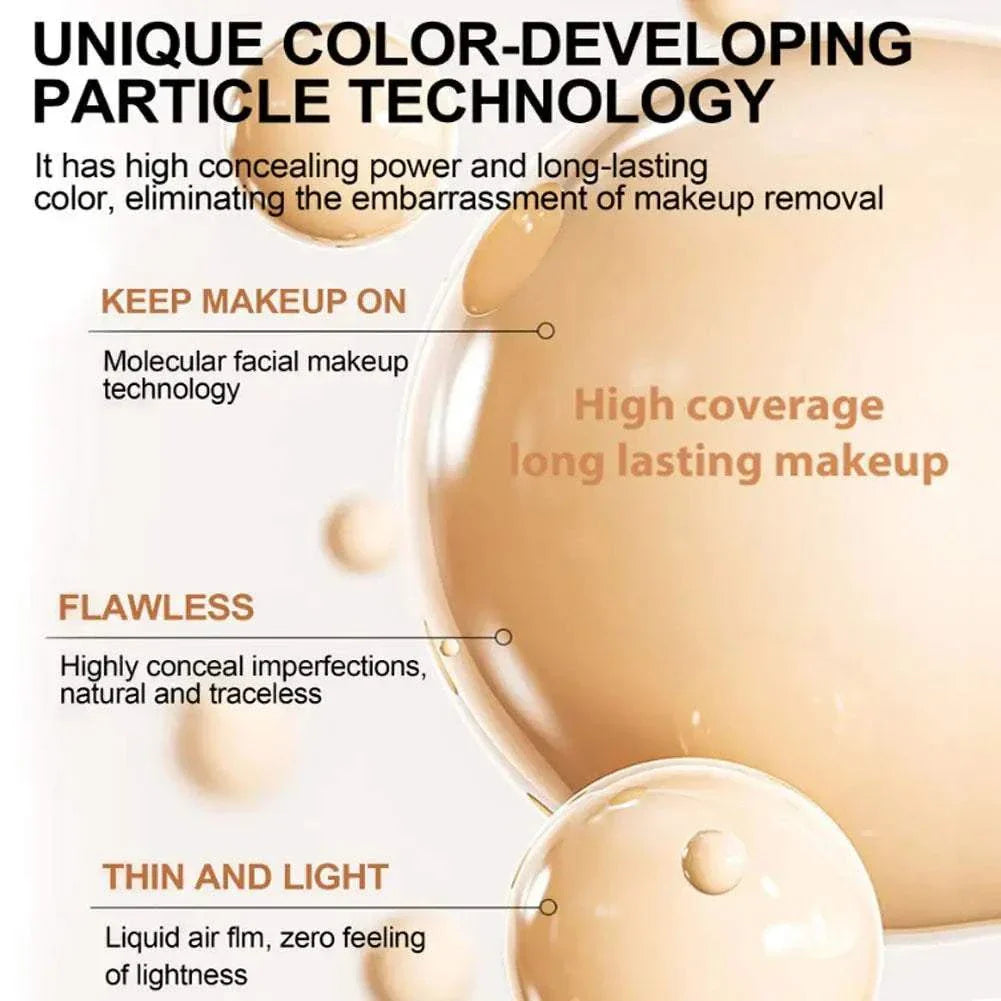 4-in-1 color changing concealer foundation with moisturizing and concealing effects for dark circles.