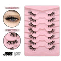 Mermaid Shop Half Lashes 5/7/10 Pairs Half Lashes Soft Natural Cat Eye Lashes Makeup Tool Fake Eyelashes Extension Fluffy Faux Cils - vividbella