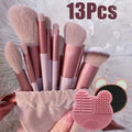 13-piece makeup brushes set for flawless beauty application, featuring versatile tools for foundation, blush, powder, and eyeshadow.